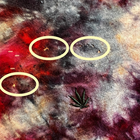 Custom tie dye on Hempsmith base short ($40 before dye applied) - Picture 4 of 4